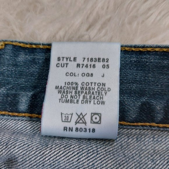 Vintage Lucky Brand Men's 183 Boot Legs Short Inseam Denim Jeans Siz 38 - Picture 11 of 13